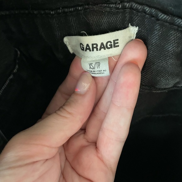 Black Denim long Overalls - Picture 2 of 3